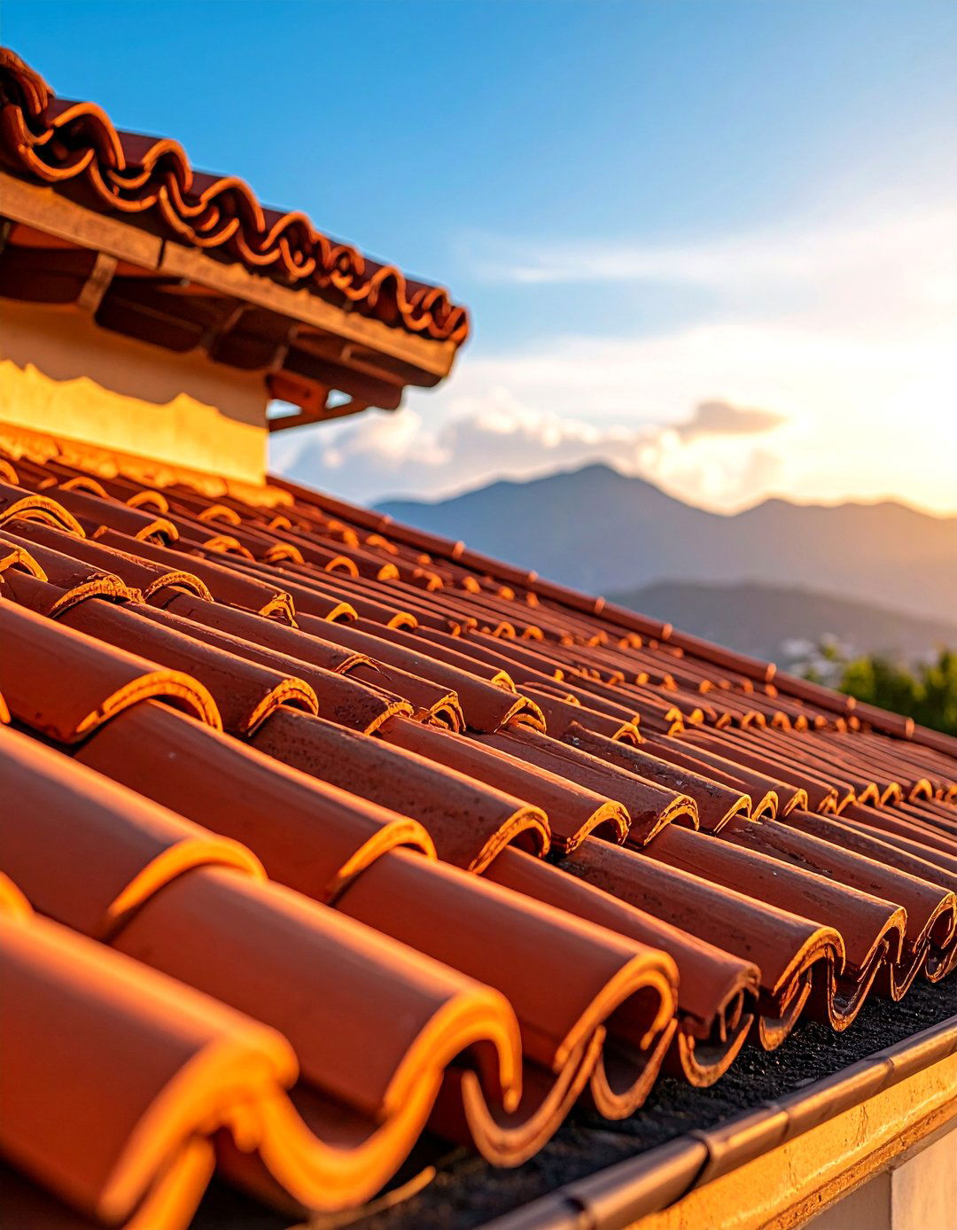 Traditional House with Clay Roof Tiles - 25 Mexican Style House Design Ideas