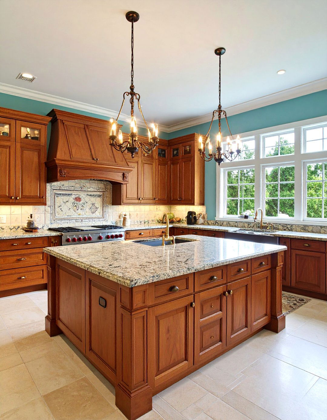 Traditional Kitchen with Raised Panel Cabinets - 25 One Wall Kitchen Ideas