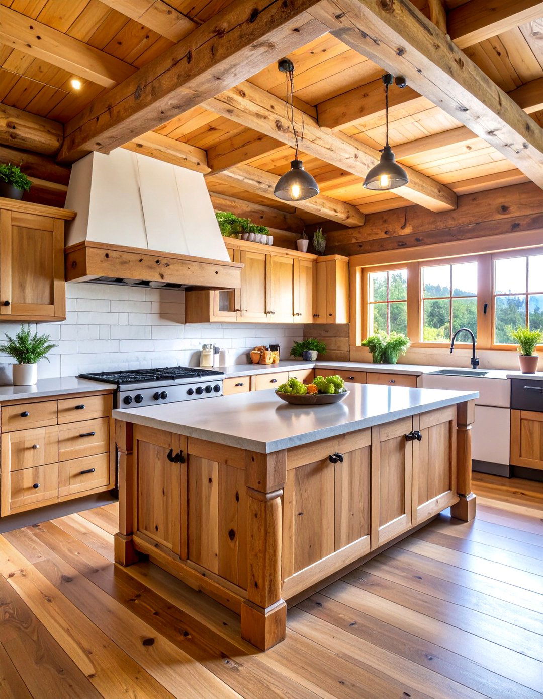Traditional Log Cabin Kitchen - 25 Cabin Kitchen Ideas