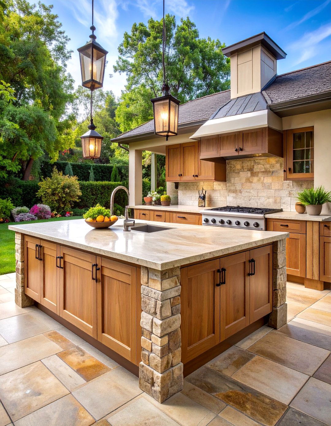 Traditional Outdoor Kitchen Island - 25 Bbq Island Ideas