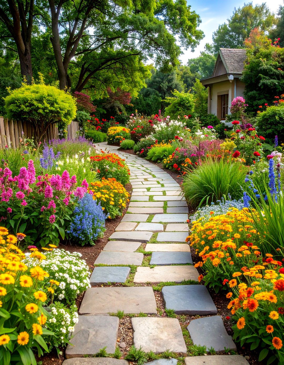 Traditional Pennsylvania Bluestone Path with Colonial Style - 25 Bluestone Walkway Ideas
