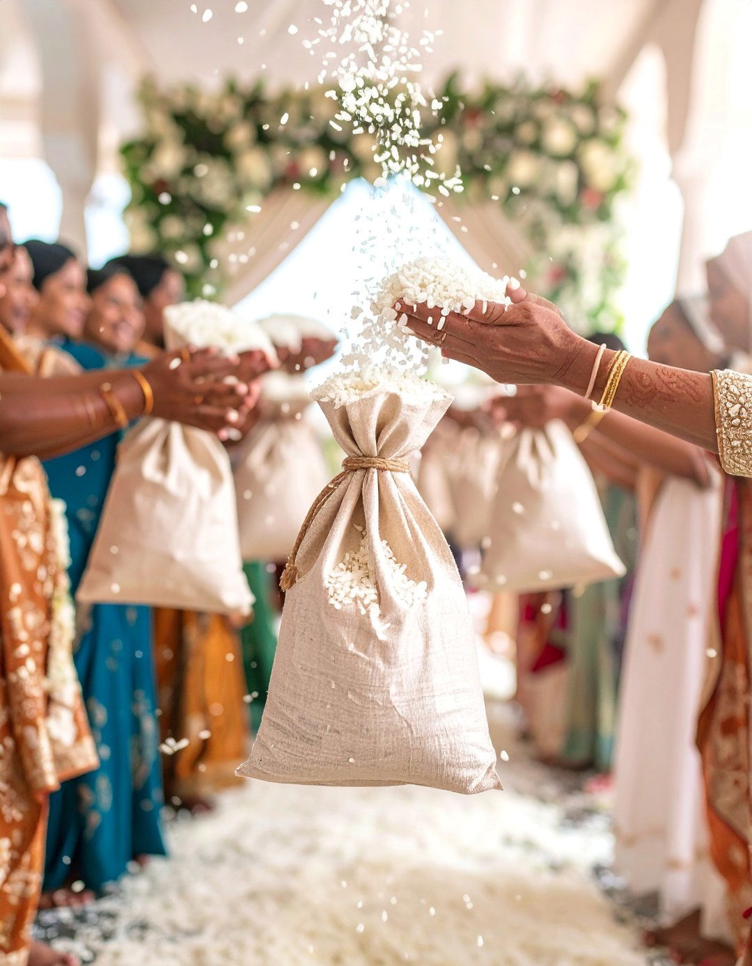 Traditional Rice Toss Ceremony - 25 Wedding Send-off Ideas