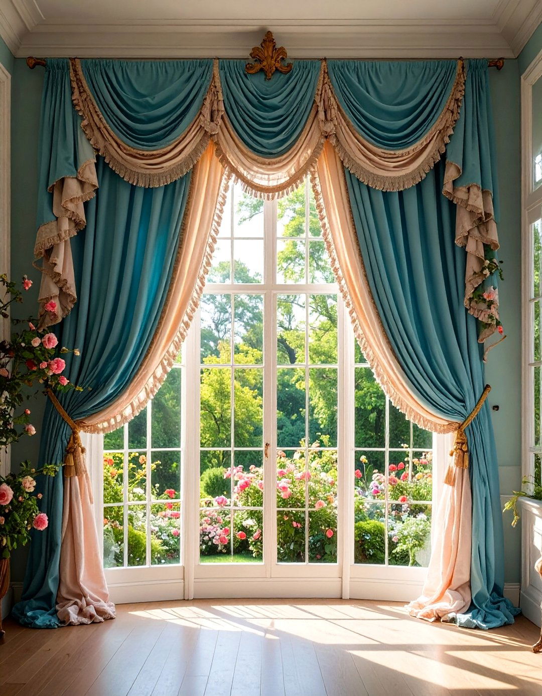 Traditional Ruffled Window Valance - 25 Window Valance Ideas