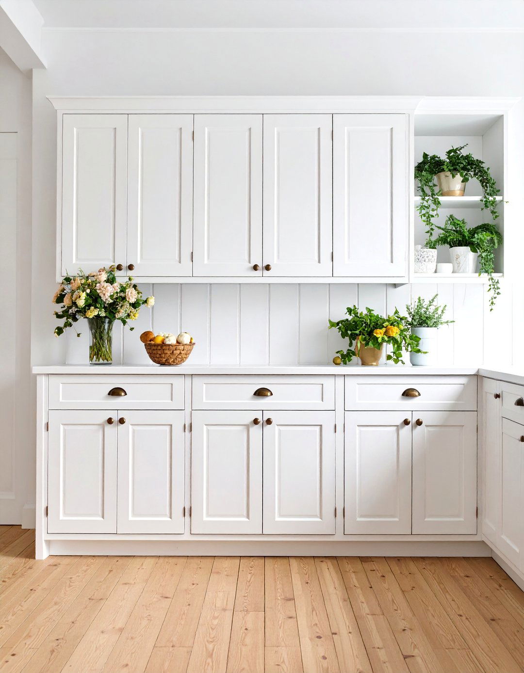 Traditional Shaker Pantry with Painted Cabinetry - 25 Larder Cupboard and Pantry Ideas for Your Kitchen