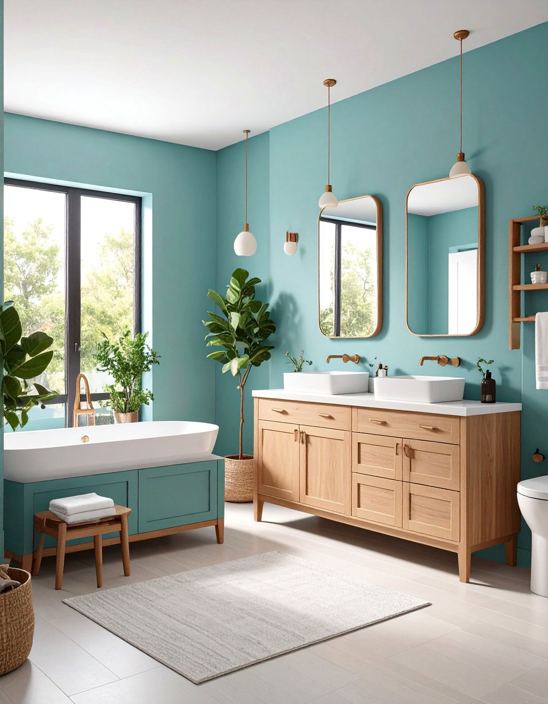 Traditional Shaker Style Bathroom with Simple Lines - 25 Traditional Bathroom Ideas