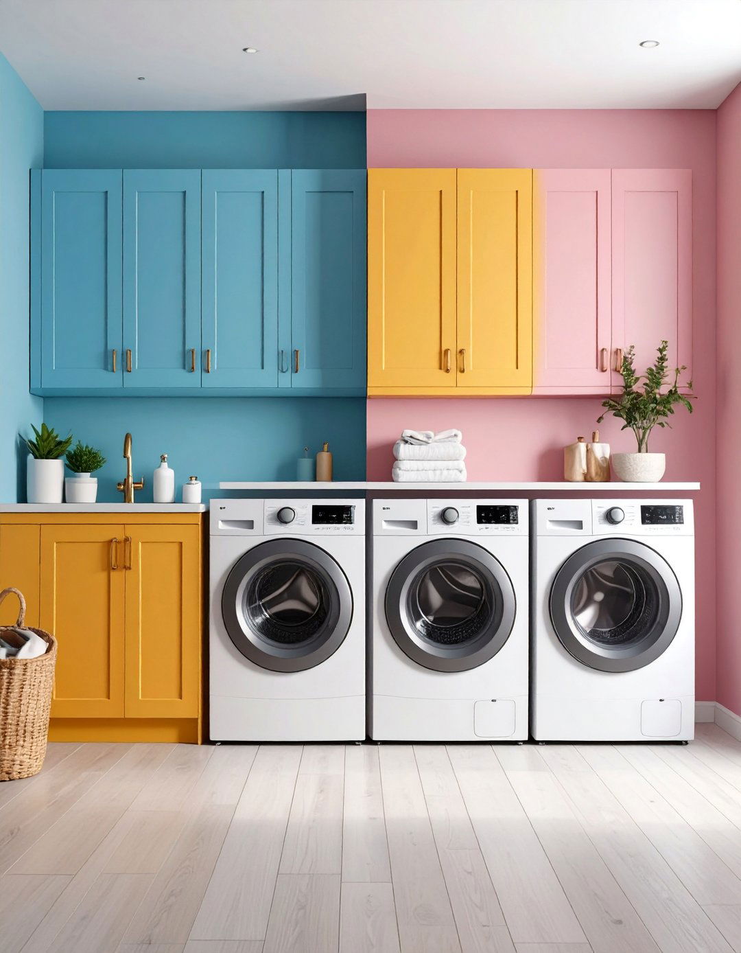 Traditional Six Panel Door with Custom Paint Treatment - 25 Laundry Room Door Ideas