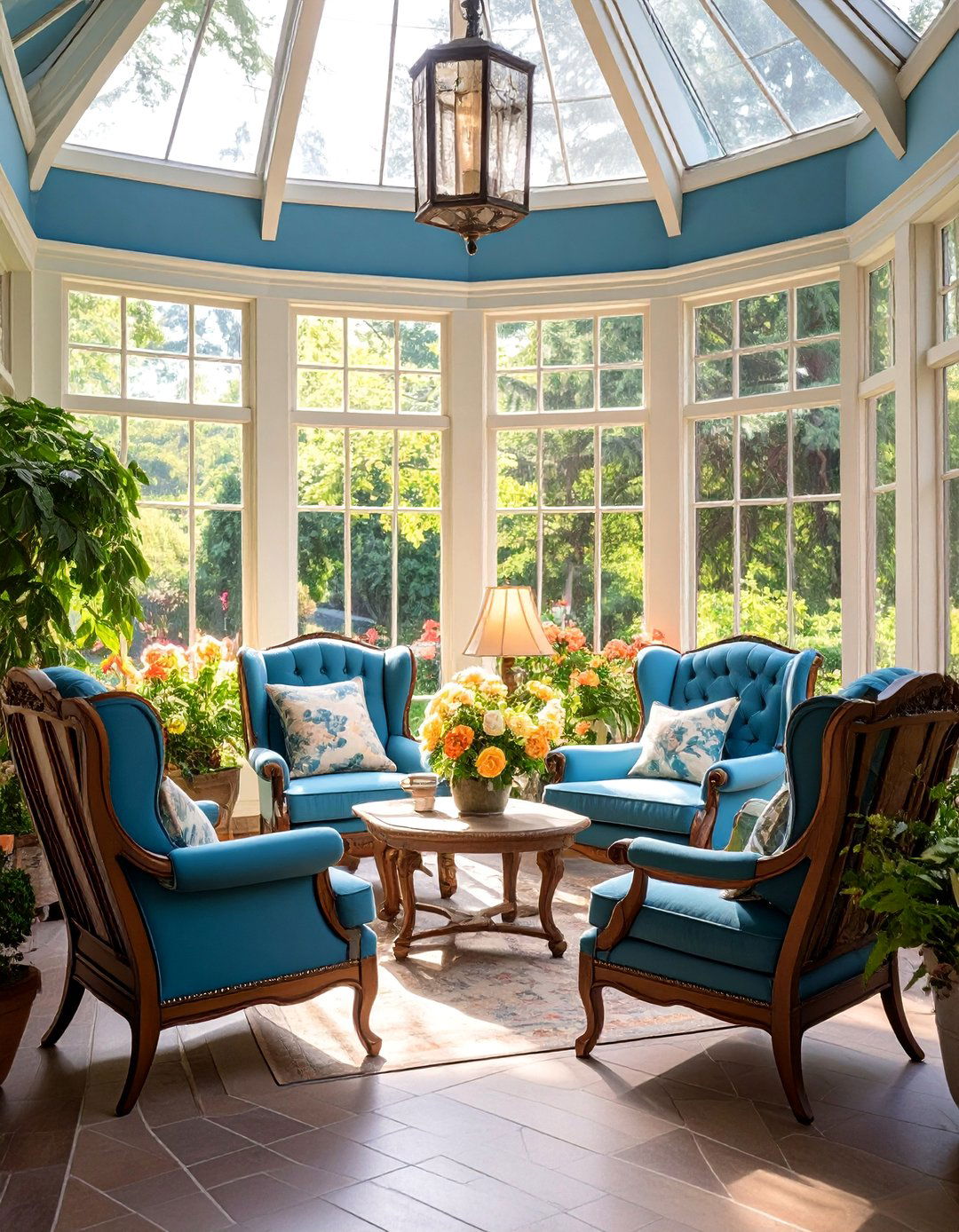 Traditional Sunroom with Classic Elegance - 25 Small Sunroom Ideas