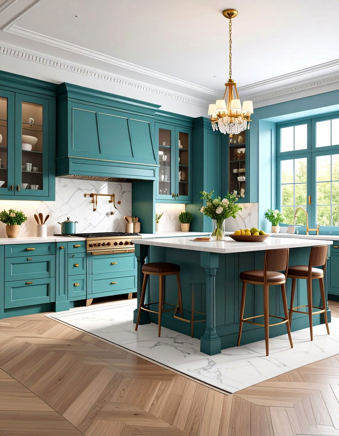 Traditional Townhouse Kitchen with Built In Pantry - 25 Townhouse Kitchen Ideas