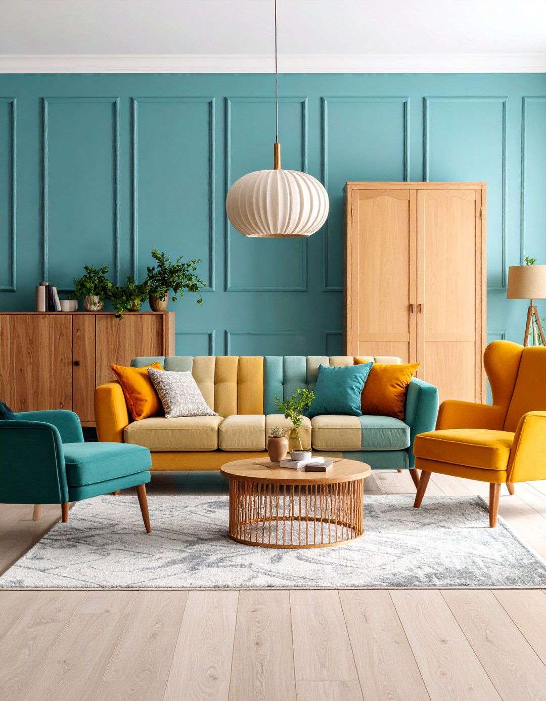 Transitional Balanced Living Room Design - 25 Living Room Furniture Ideas
