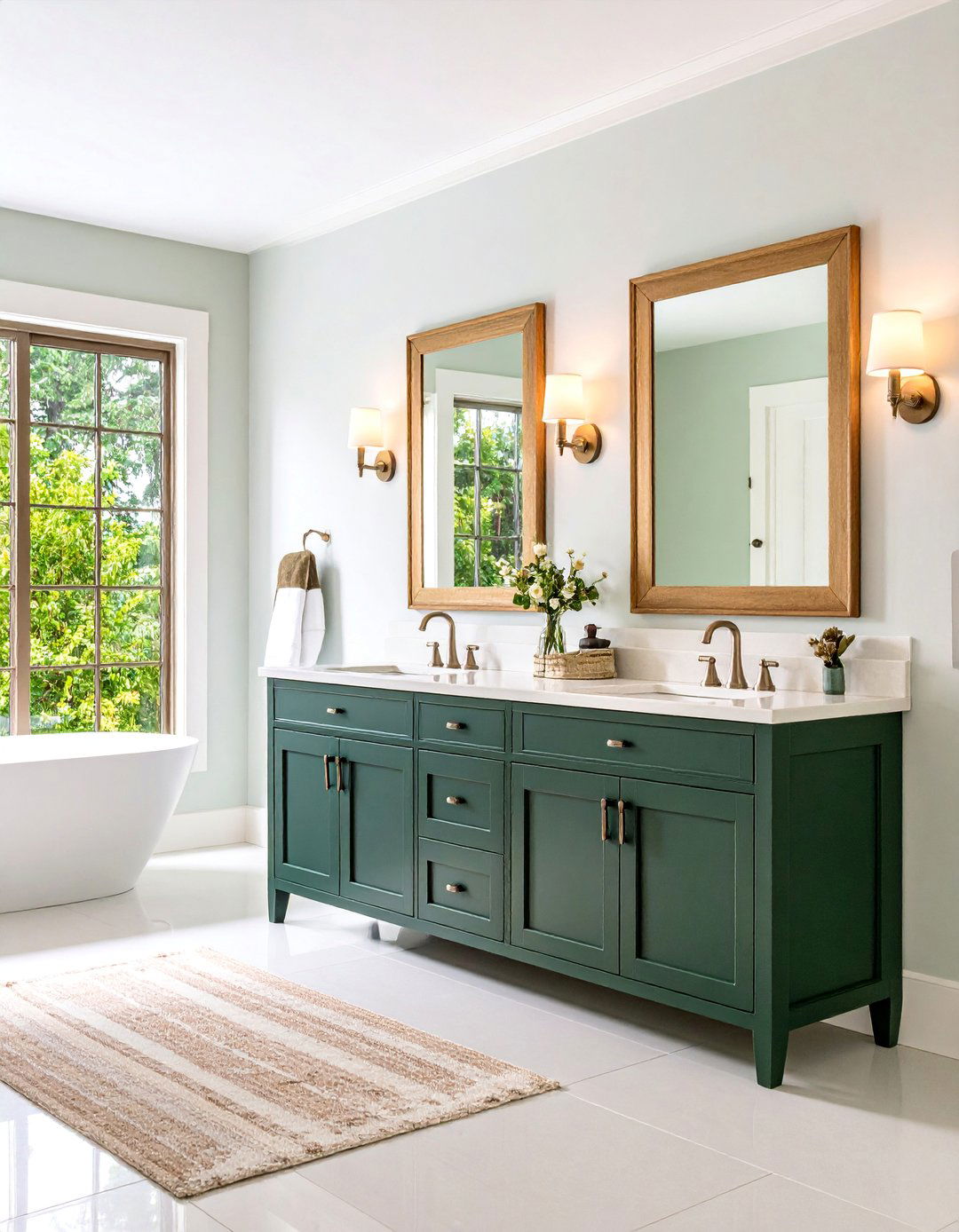 Transitional Black Vanity with Shaker Style Doors - 25 Black Vanity Bathroom Ideas