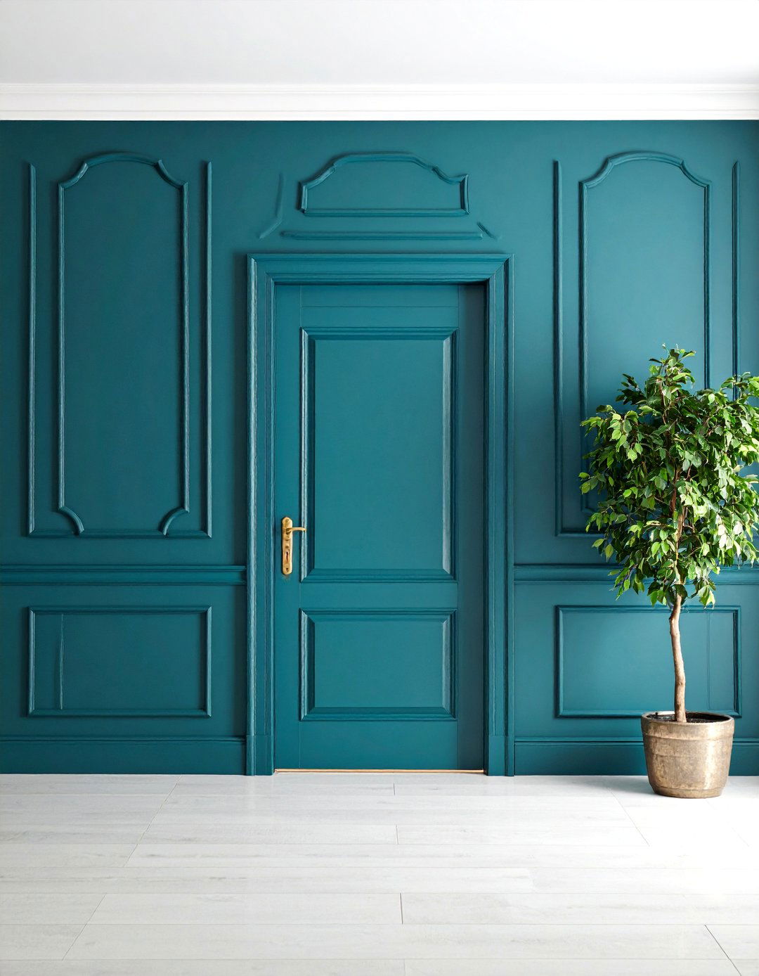 Transitional Door Trim with Mixed Profiles - 25 Door Trim Ideas