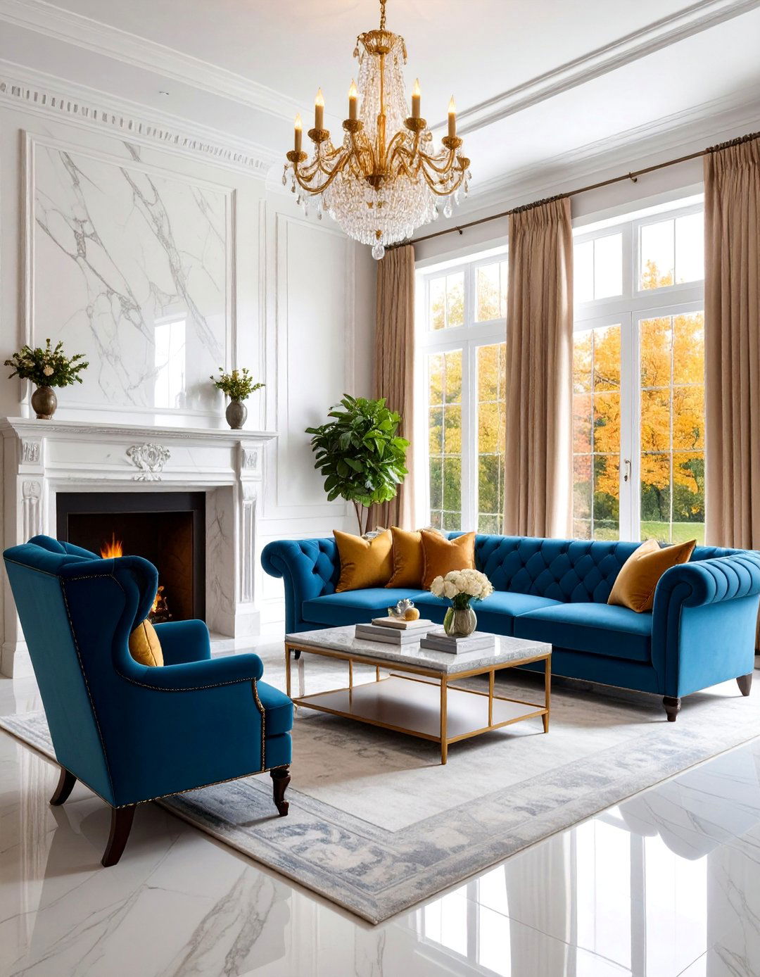 Transitional Greige Elegance - 25 Greige Living Room Ideas