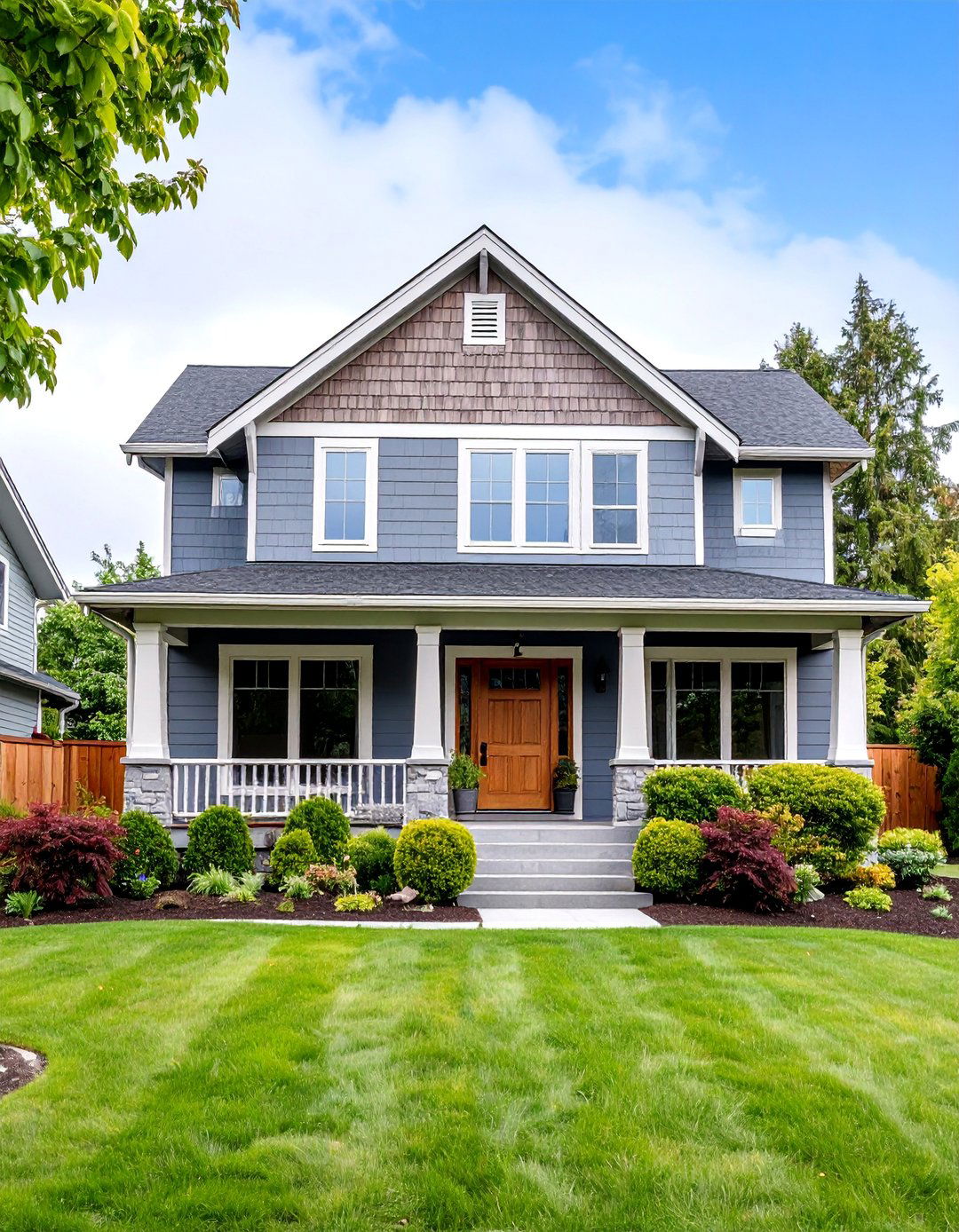 Transitional Light Grey with Mixed Textures - 25 Light Grey House With White Trim Design Ideas