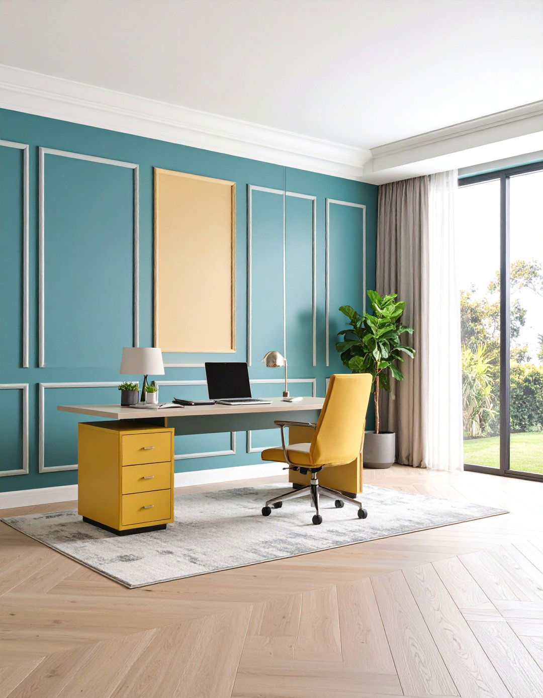 Transitional Mixed Width Panel Design - 25 Wall Molding Ideas