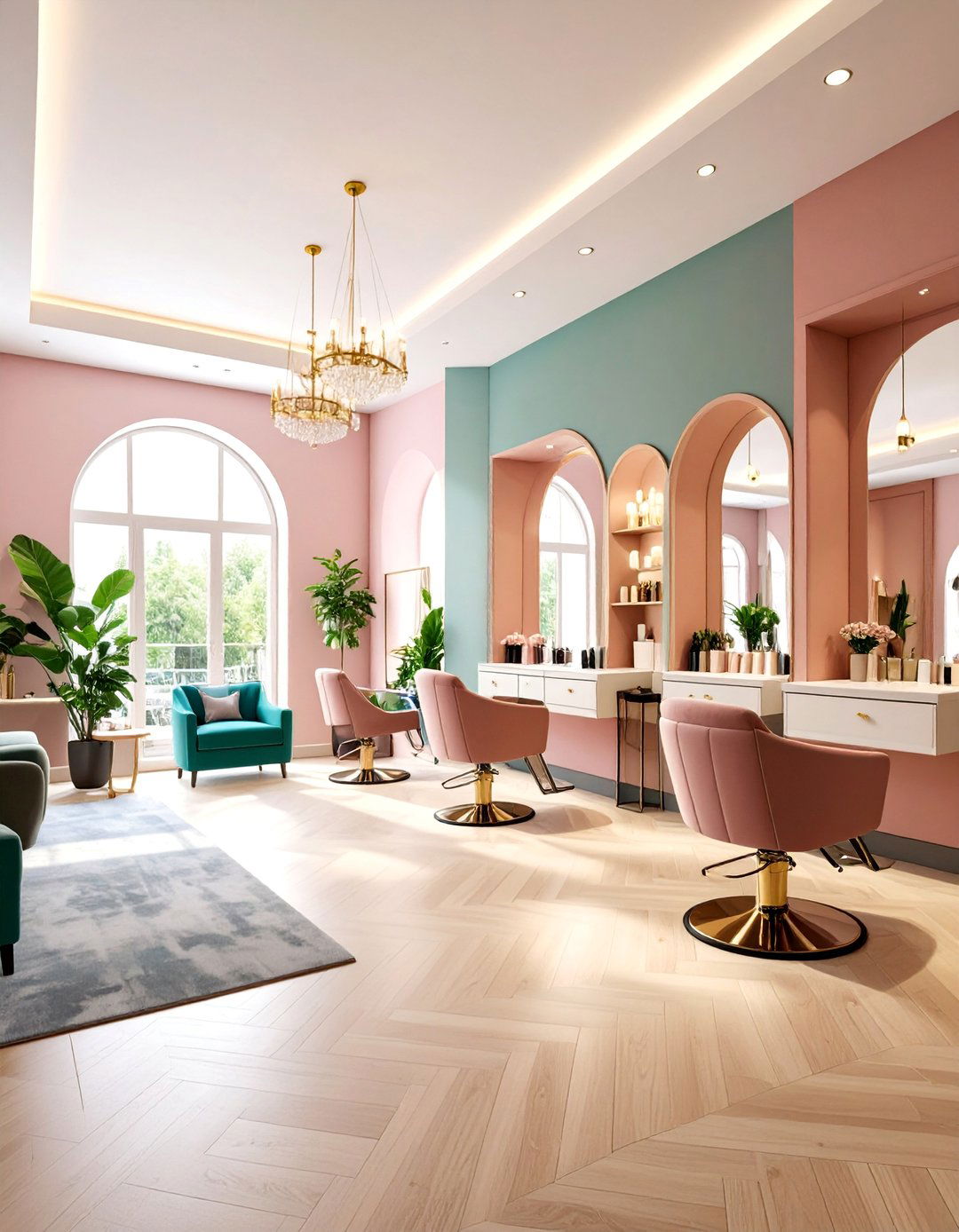 Transitional Timeless Balance Salon - 25 Salon Interior Design Ideas