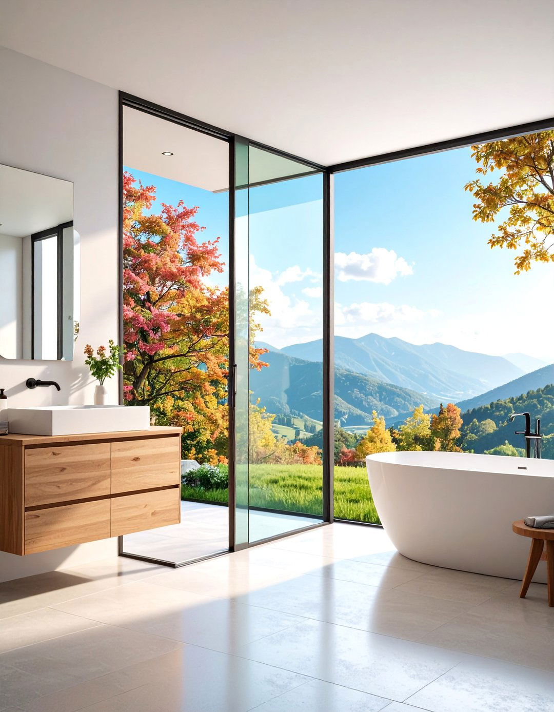 Translucent Glass Pocket Door for Natural Light - 25 Bathroom Pocket Door Ideas
