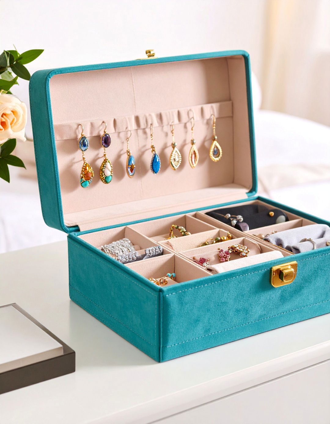 Travel Jewelry Roll Case - 25 Earring Storage Ideas