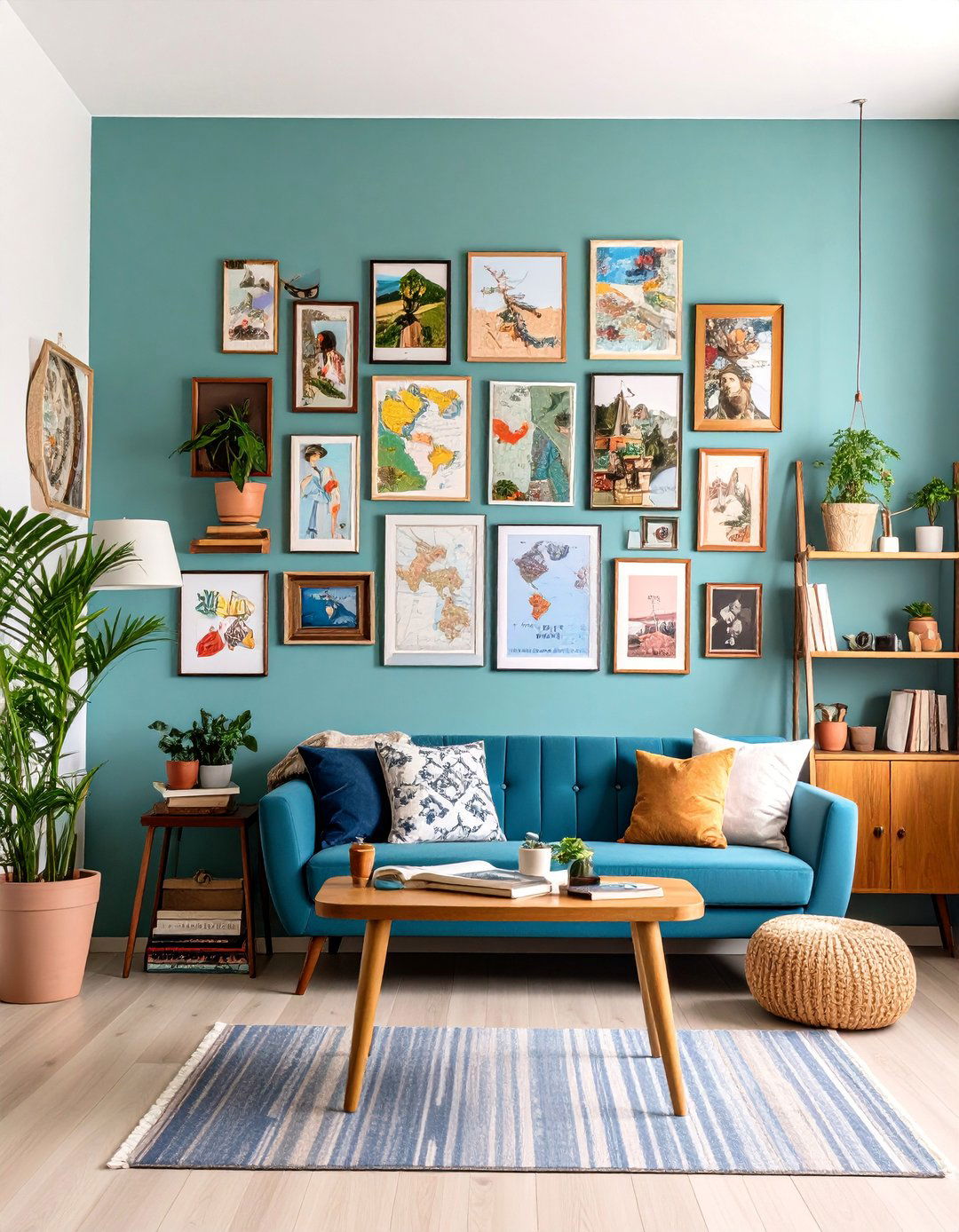 Travel Memory Collage Wall - 25 Wall Decor Ideas