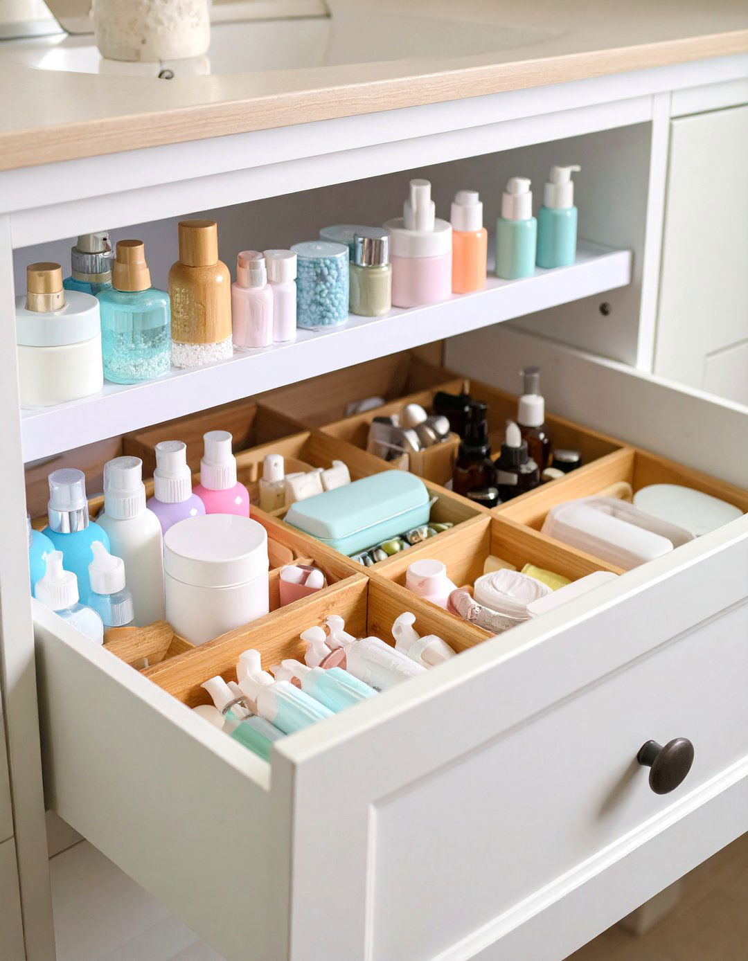 Travel Size Product Compact Storage - 25 Bathroom Drawer Organization Ideas