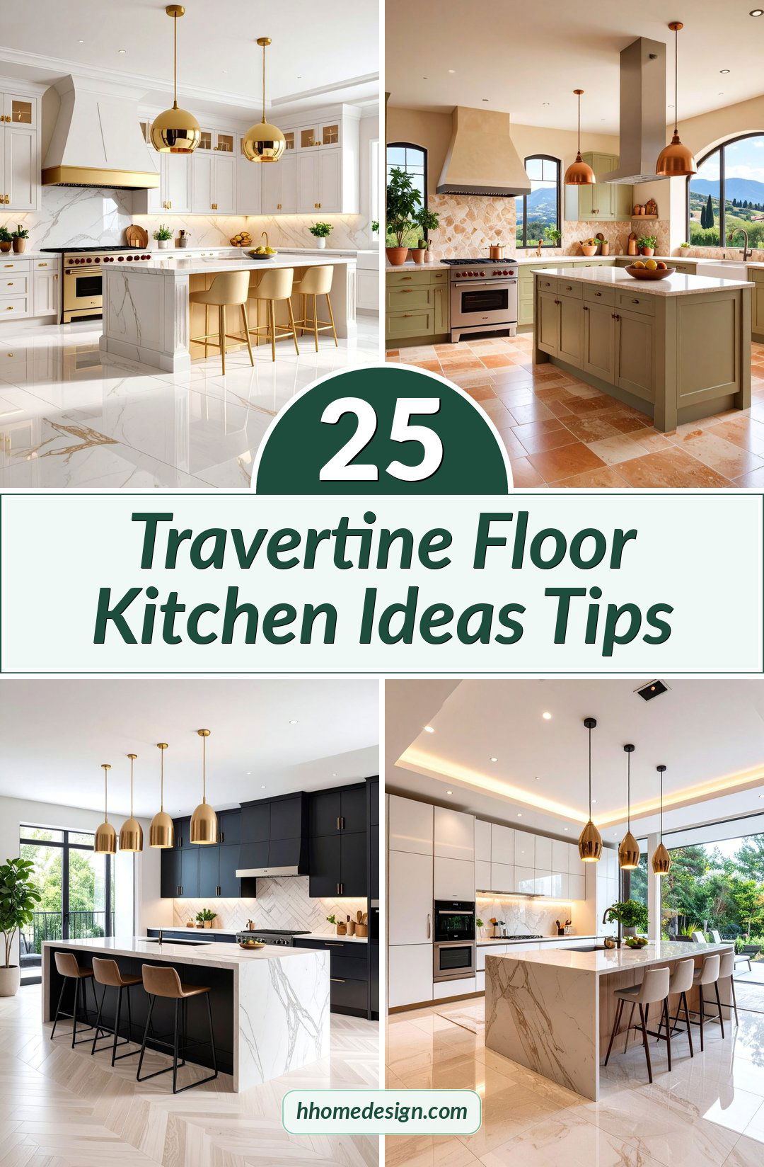 25 Travertine Floor Kitchen Ideas Tips