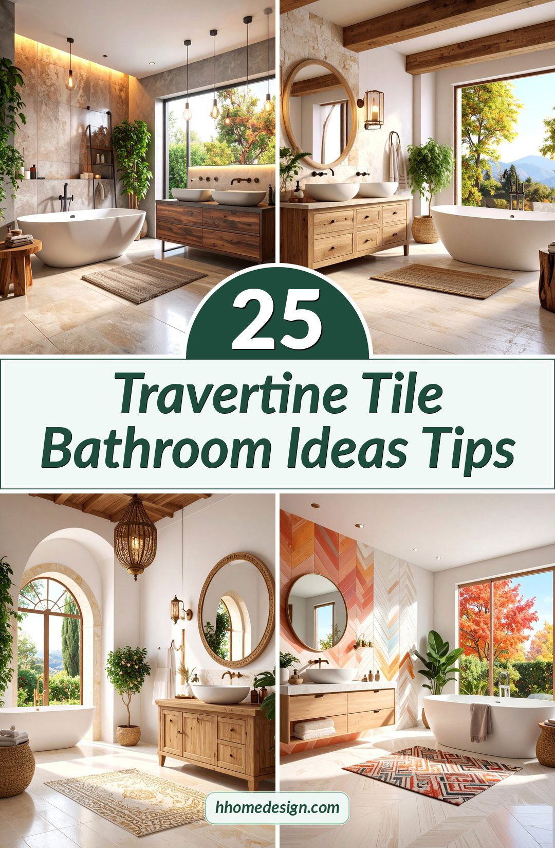 25 Travertine Tile Bathroom Ideas Tips