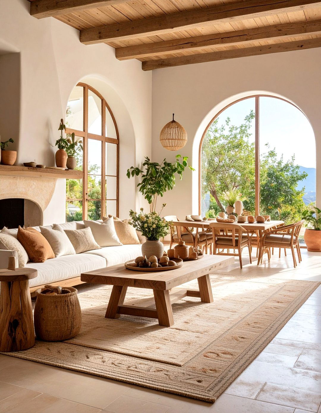 Travertine Tile Farmhouse Natural Beauty - 25 Farmhouse Fireplace Tile Ideas