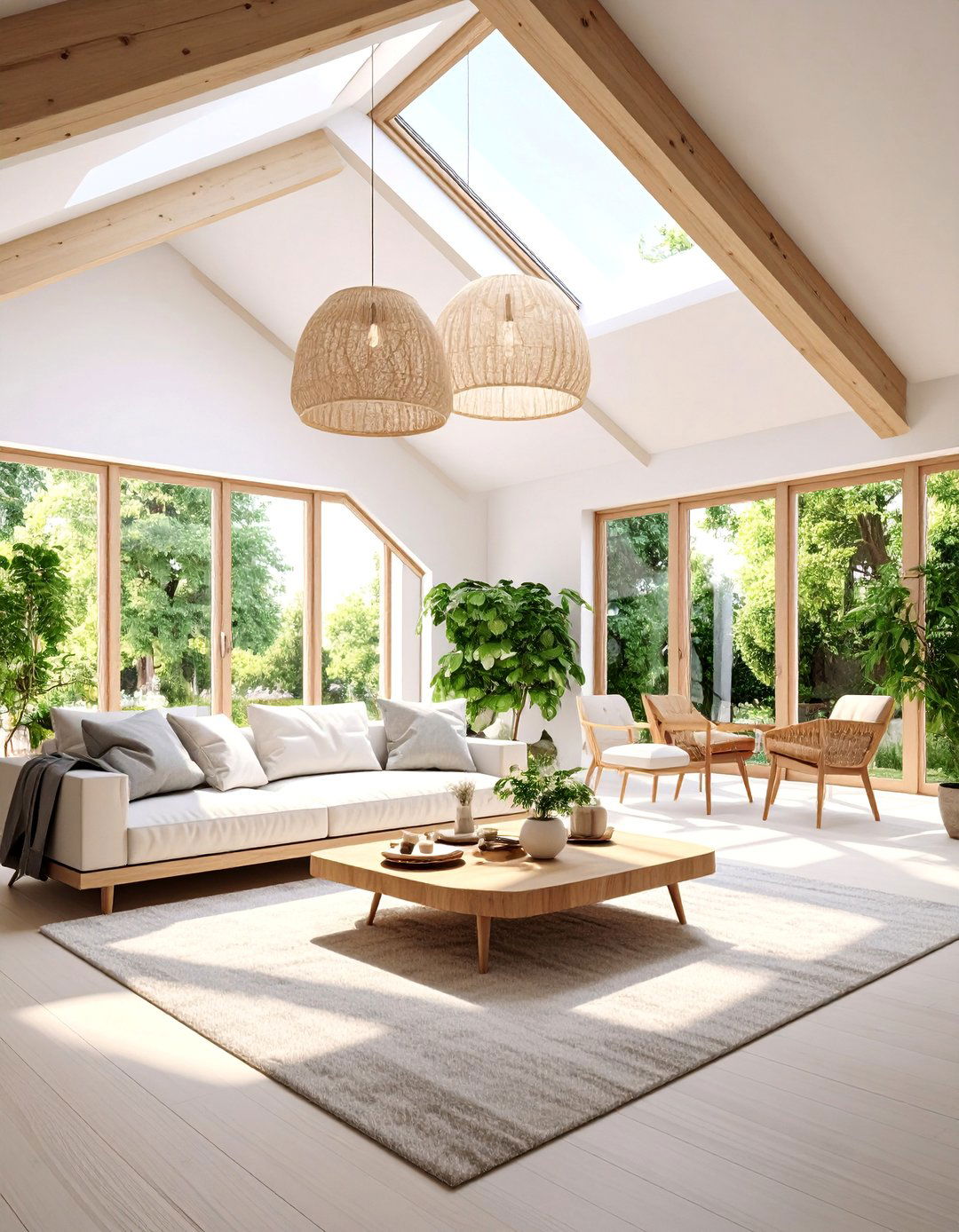 Tray Ceiling in Scandinavian All White Simplicity - 25 tray ceiling ideas