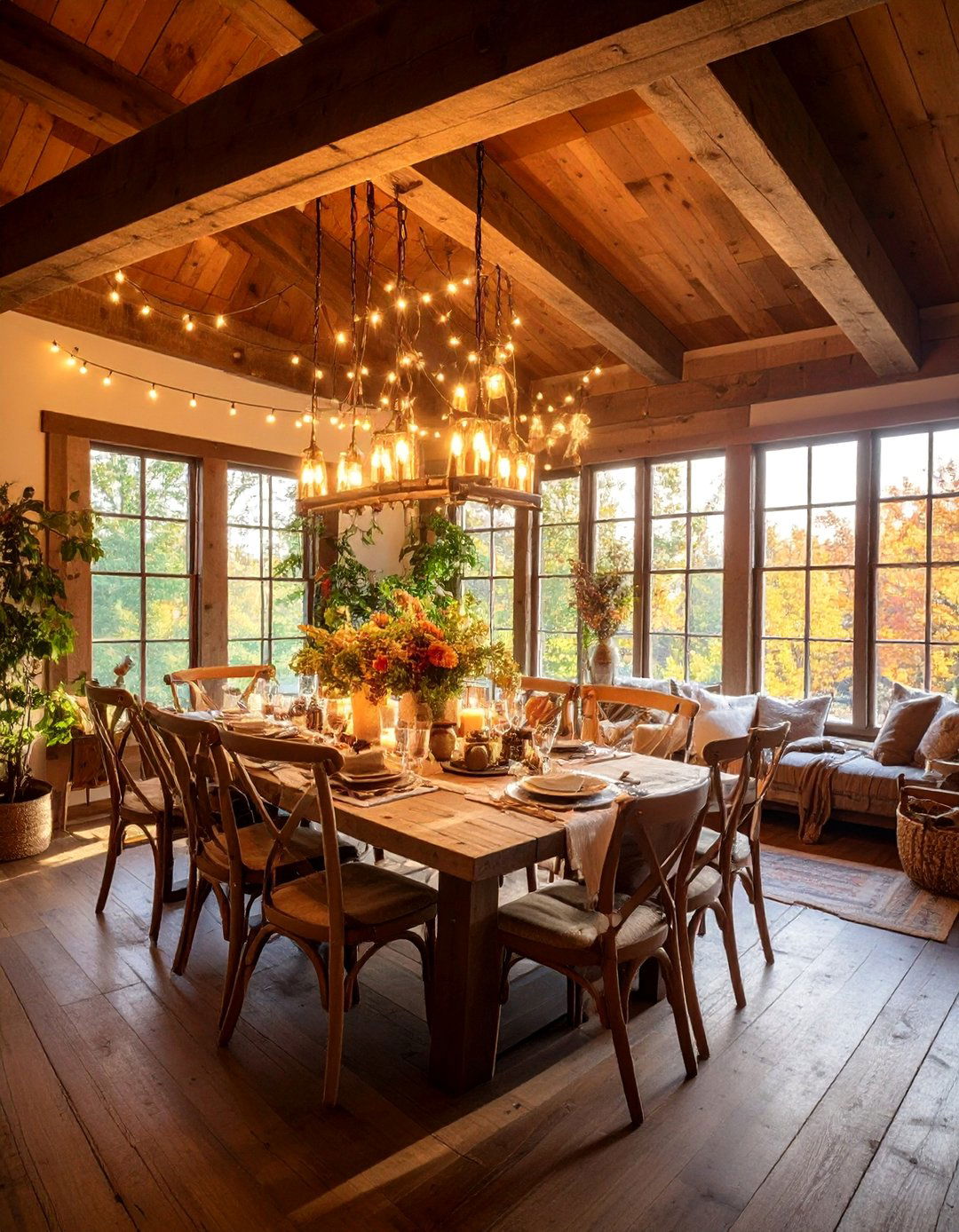 Tray Ceiling with Reclaimed Barn Beam Border - 25 tray ceiling ideas