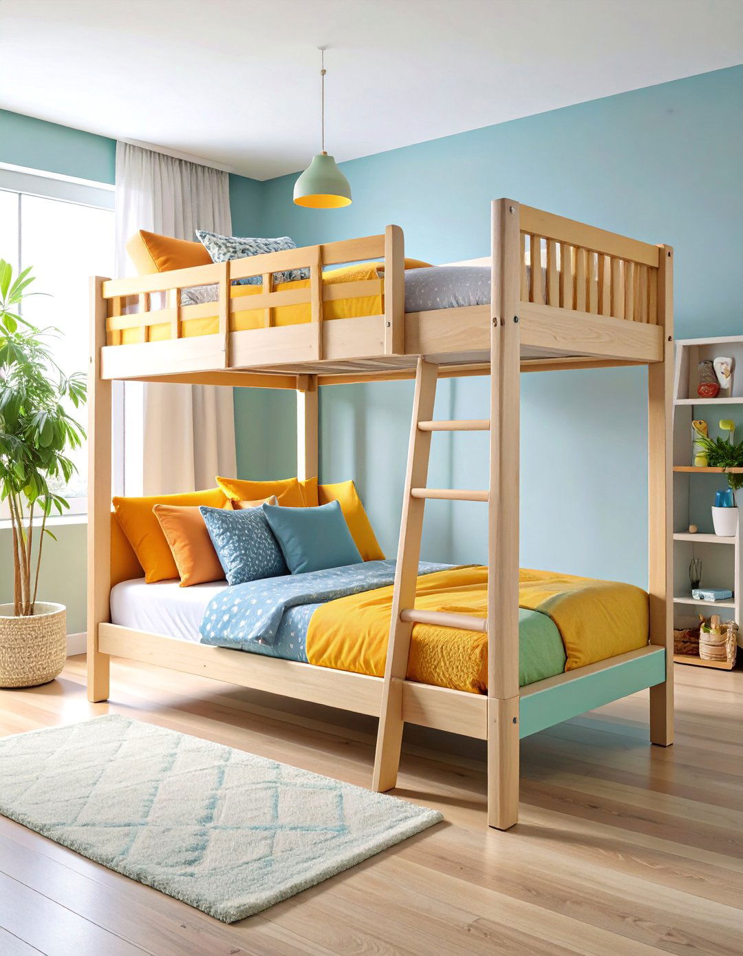 Triple Tier Loft Bed for Maximum Space Efficiency - 25 Loft Bed Ideas