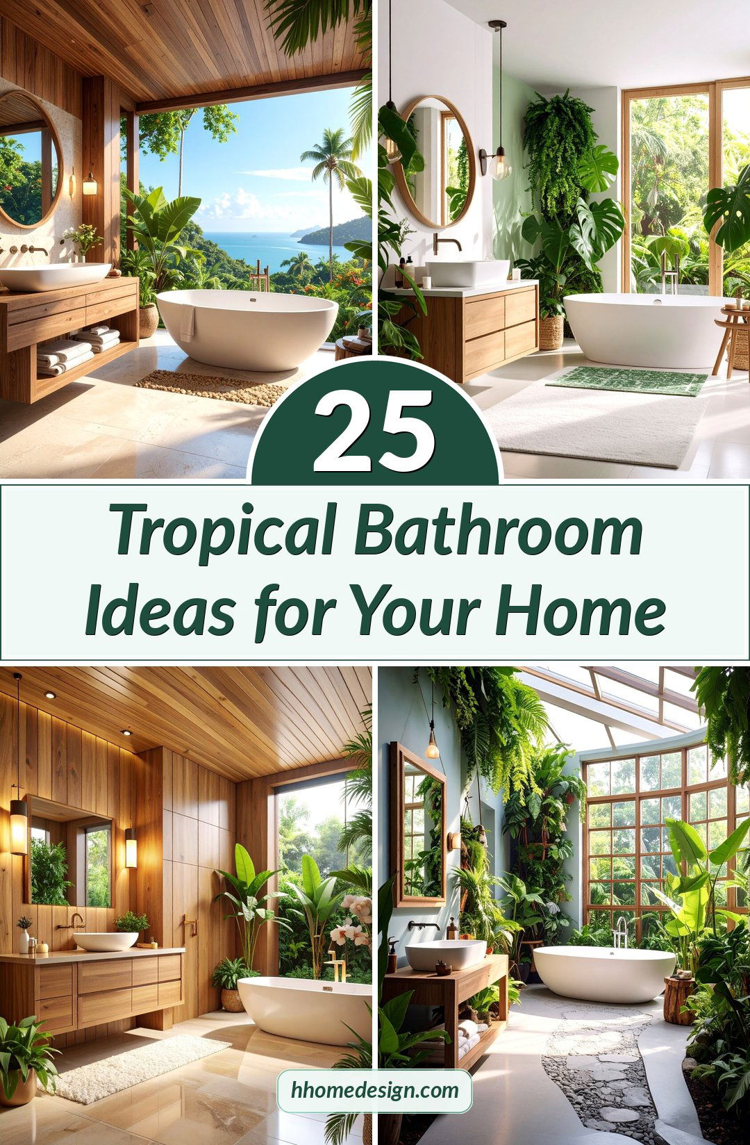 25 Tropical Bathroom Ideas for Your Home