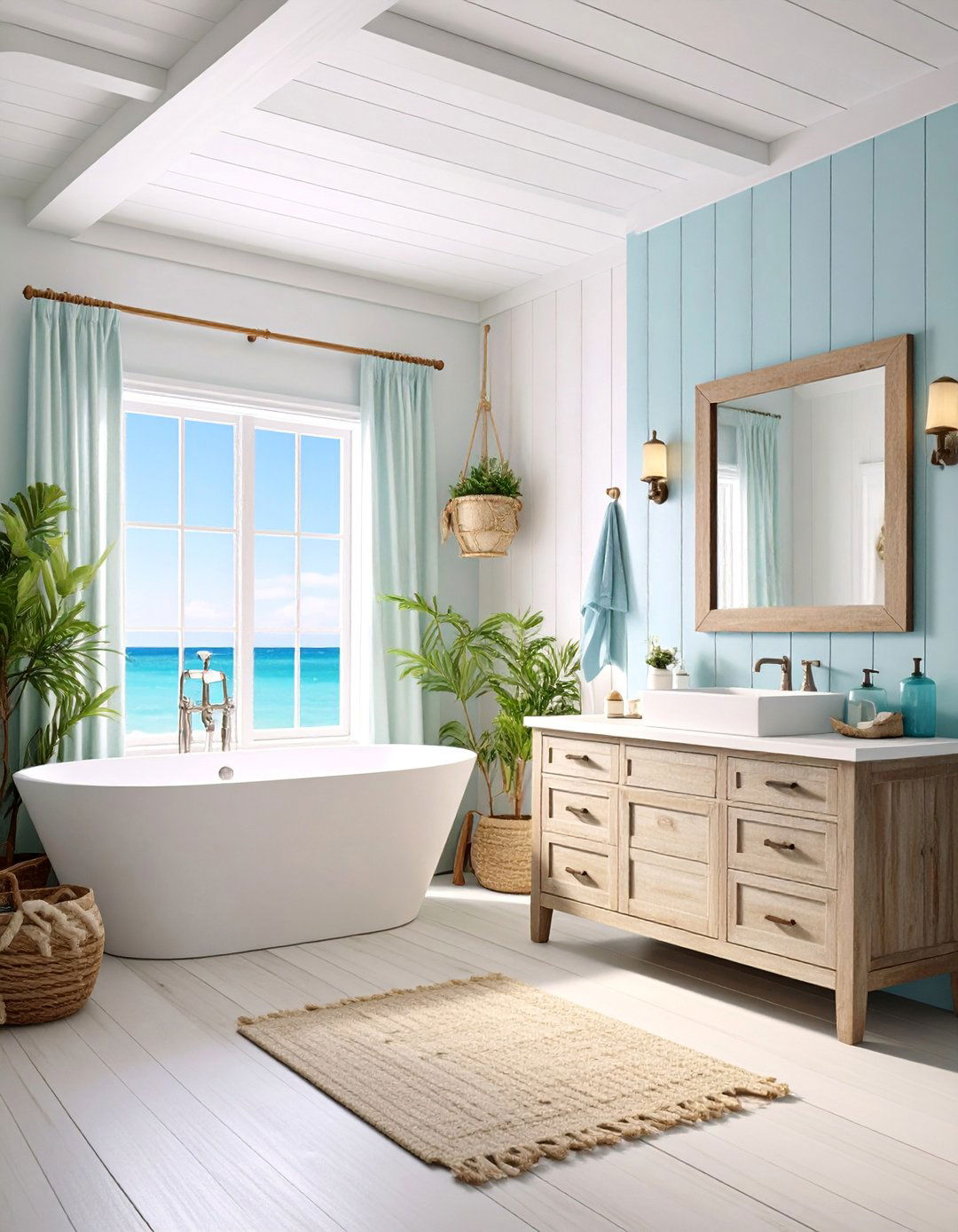 Tropical Beach House Bathroom - 25 Tropical Bathroom Ideas