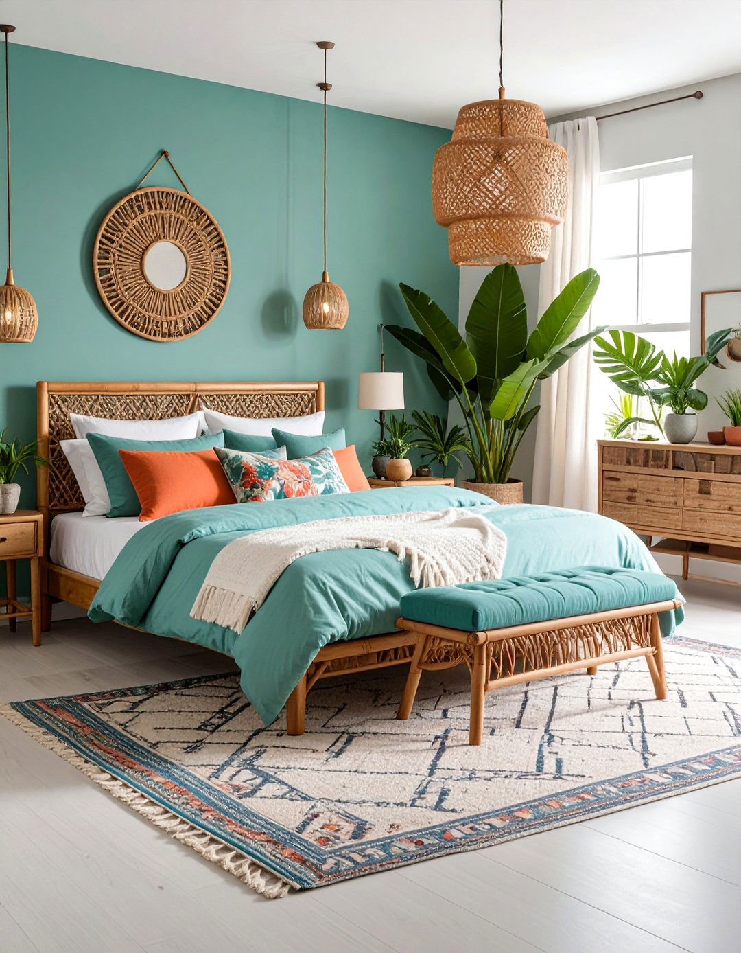 Tropical Bedroom with Lush Greenery - 25 Bedroom Interior Design Ideas