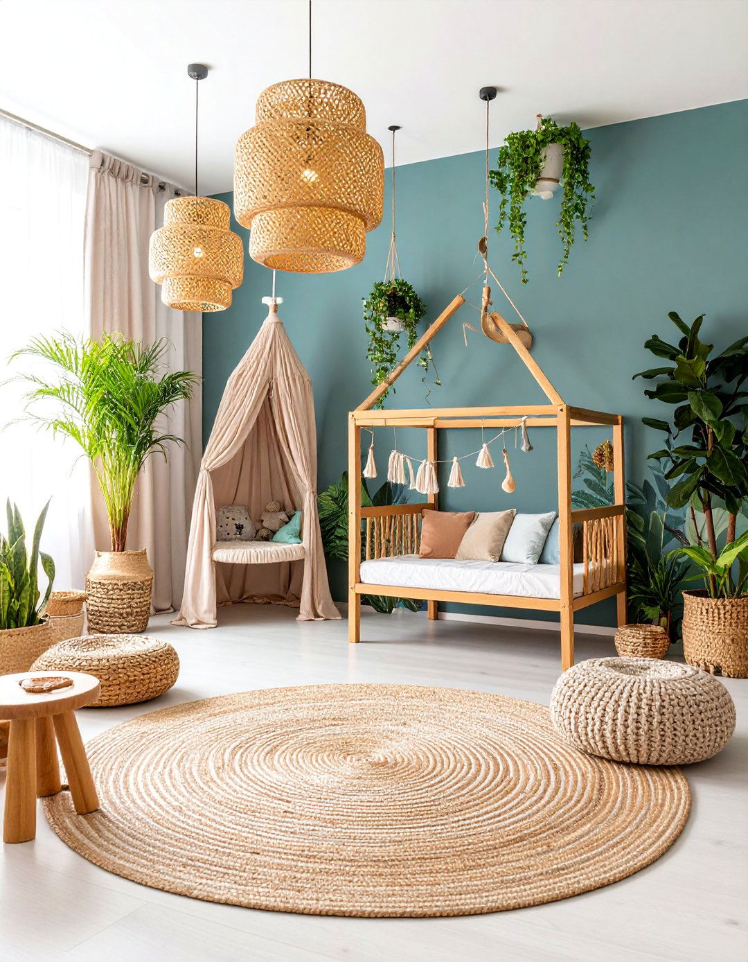 Tropical Boho Childrens Playroom with Adventure Themes - 25 Bohemian Tropical Bohemian Decor
