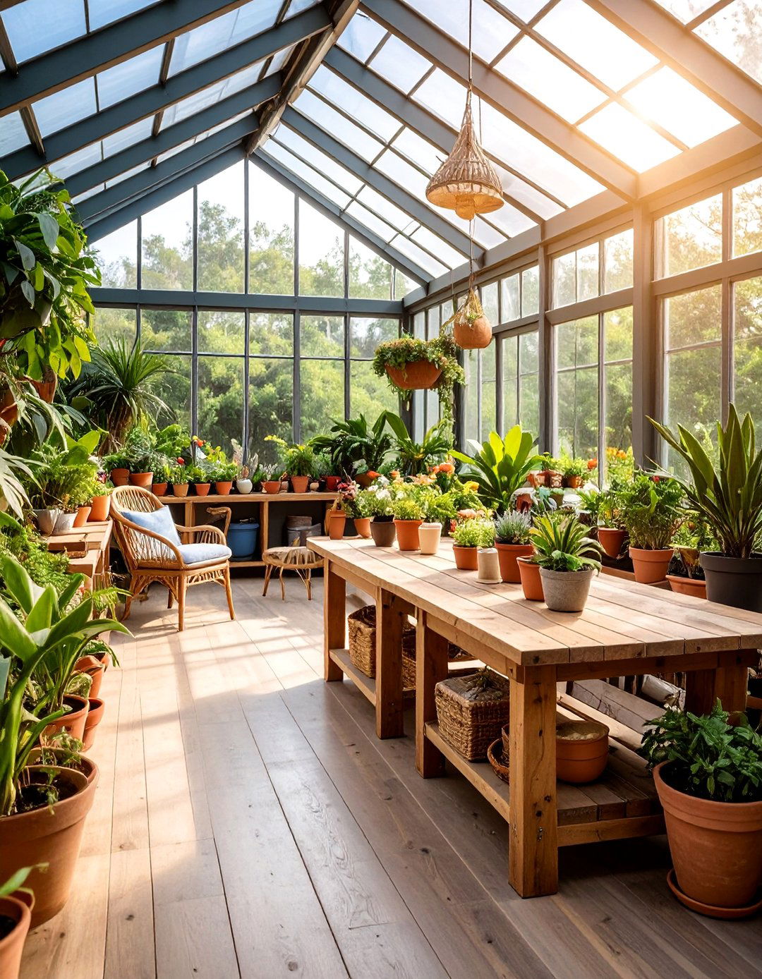 Tropical Boho Greenhouse Workshop with Garden Connection - 25 Bohemian Tropical Bohemian Decor