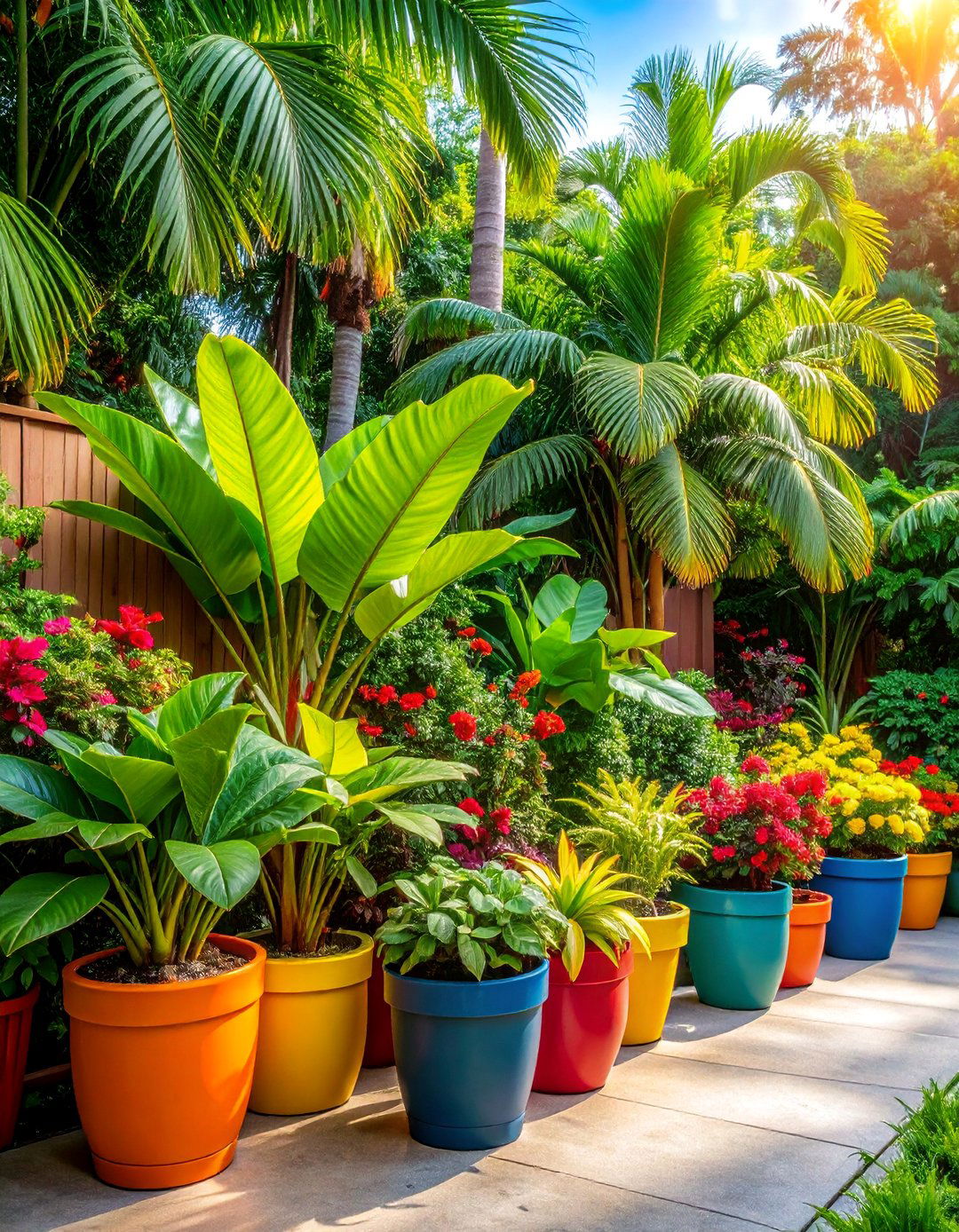 Tropical Container Garden Drama - 25 Spring Garden Ideas