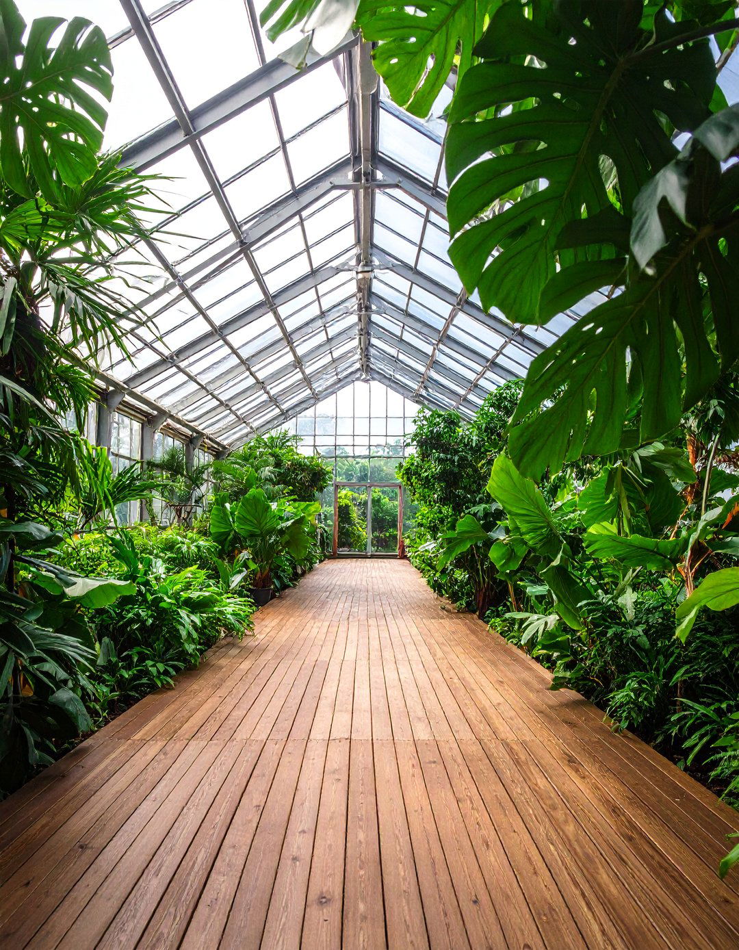 Tropical Enclosed Garden Atrium - 25 Enclosed Garden Ideas