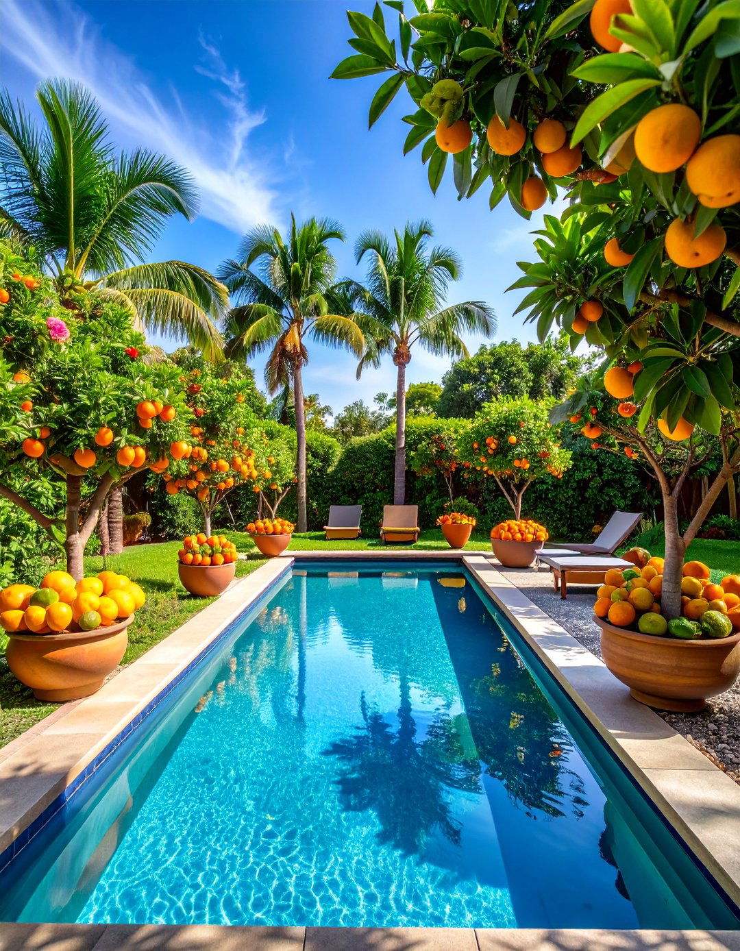 Tropical Fruit Garden with Edible Landscaping - 25 Tropical Pool Landscaping Ideas