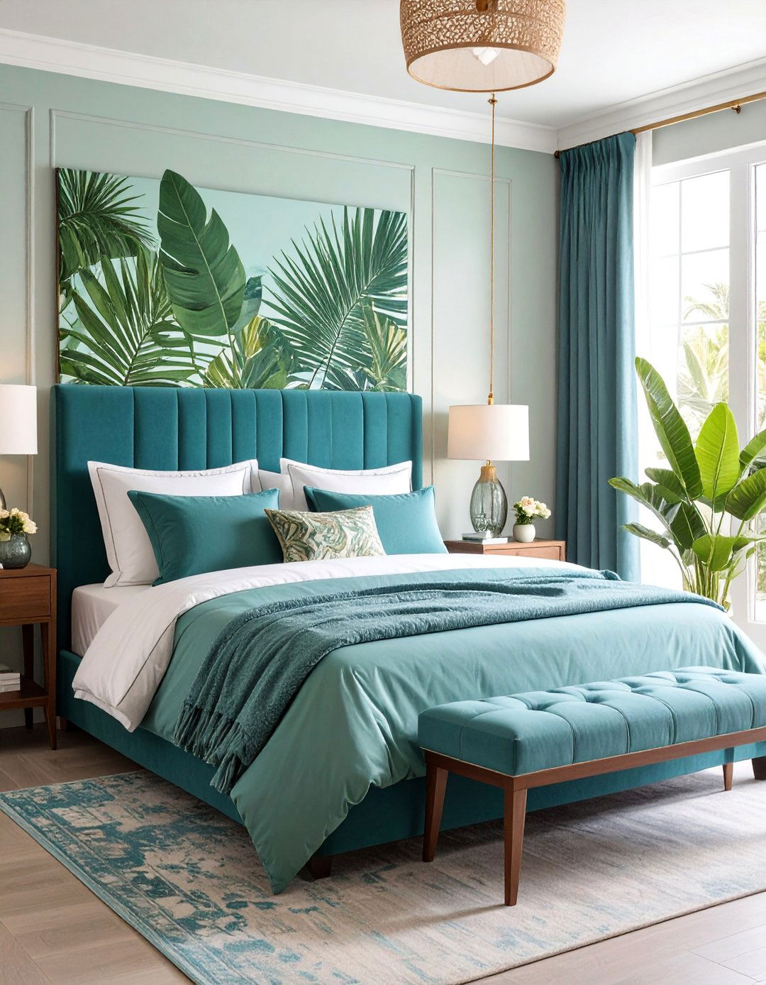 Tropical Palm Leaf Paradise - 25 Bedroom Wallpaper Ideas
