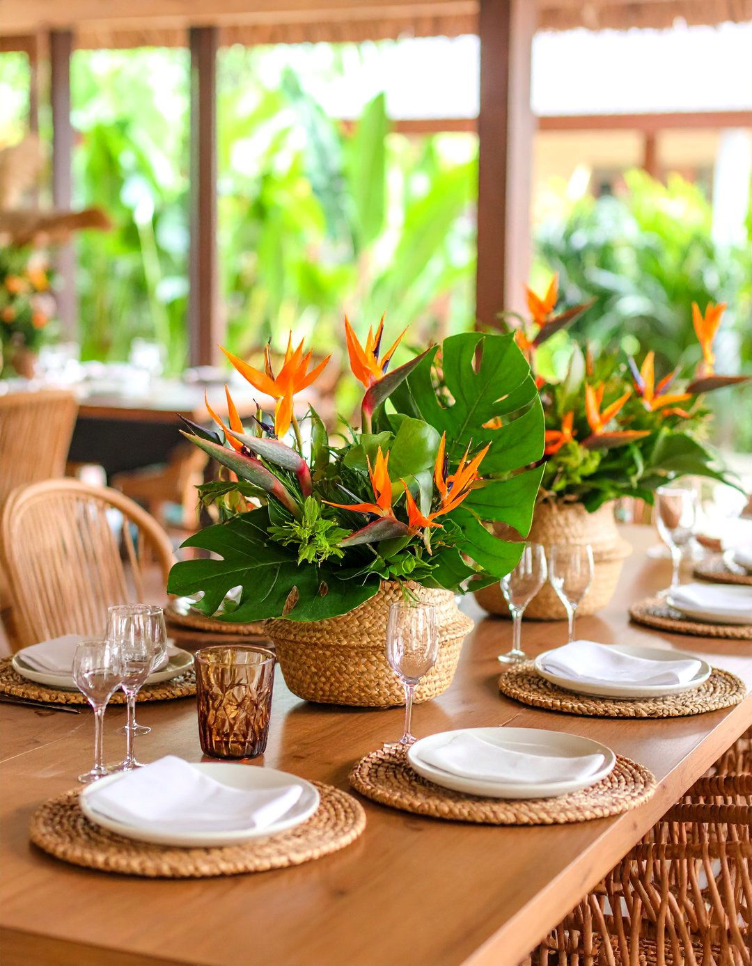 Tropical Paradise Centerpiece - 25 Centerpiece Ideas