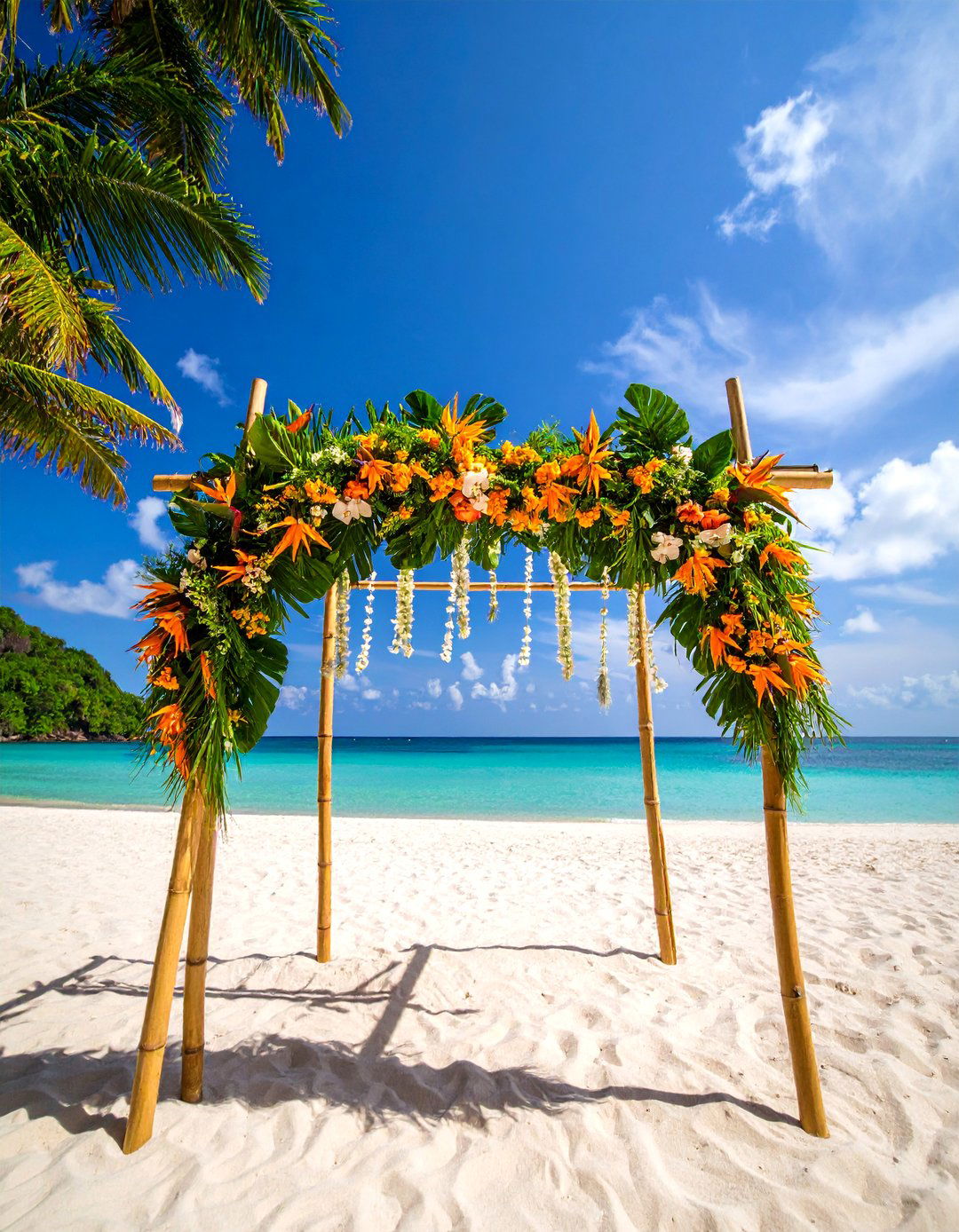 Tropical Paradise Ceremony Oasis - 25 Wedding Decoration Ideas