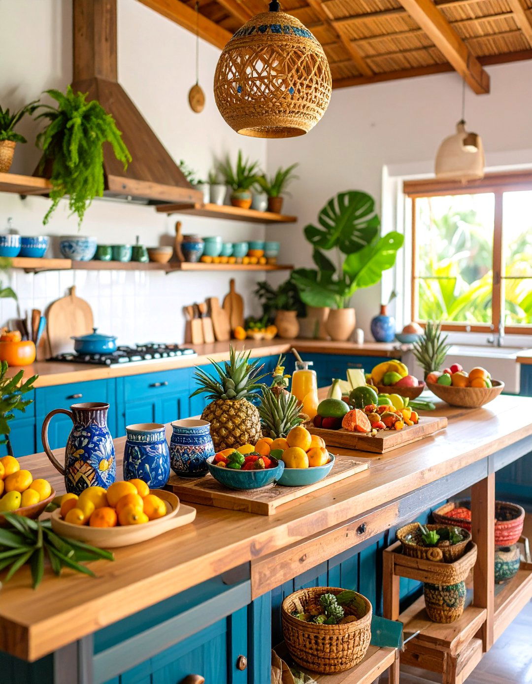Tropical Paradise Counter Escape - 25 Kitchen Counter Decor Ideas