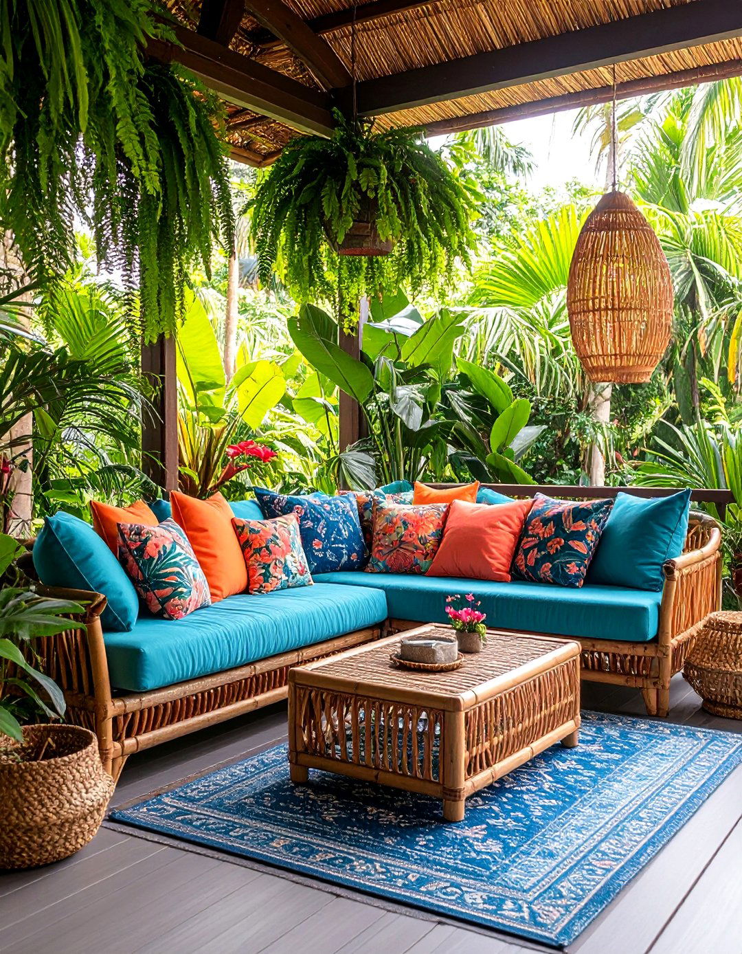 Tropical Paradise Escape - 25 Small Front Porch Ideas