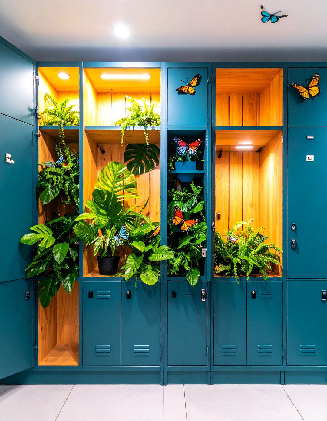 Tropical Paradise Plant Locker - 25 Locker Decor Ideas