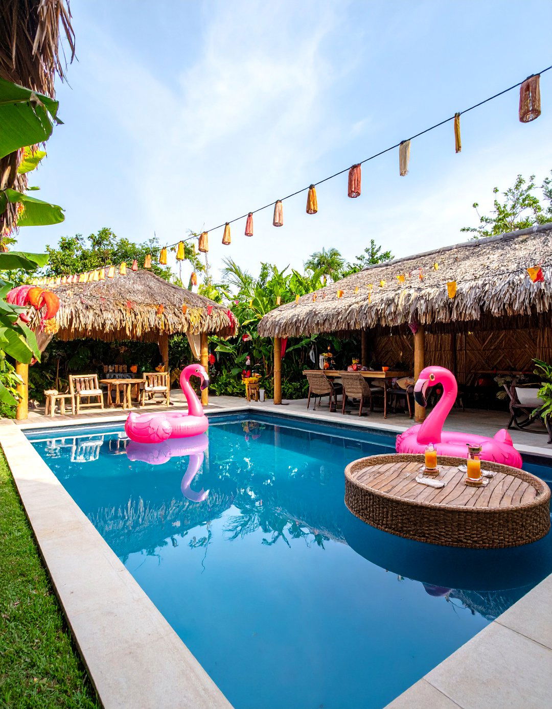 Tropical Paradise Pool Party - 25 Backyard Birthday Party Ideas