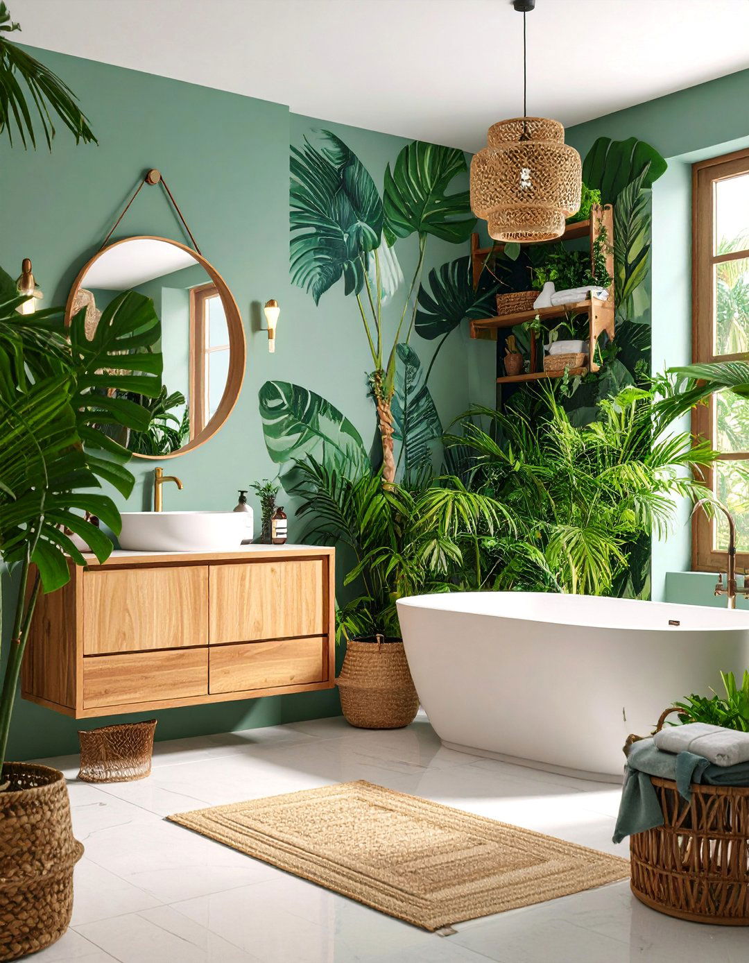 Tropical Paradise Theme - 25 Quirky Bathroom Ideas