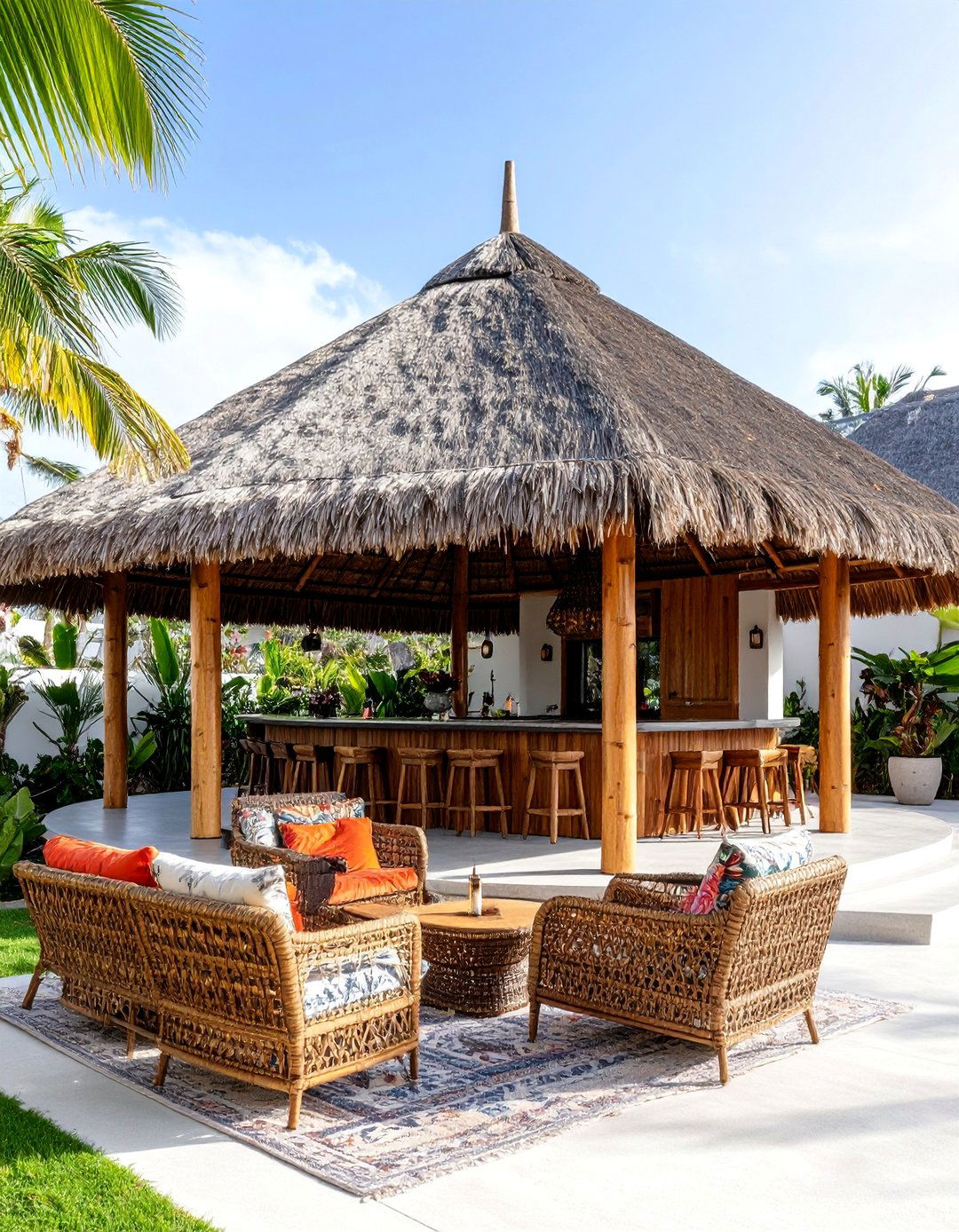 Tropical Tiki Hut Design - 25 Covered Patio Ideas
