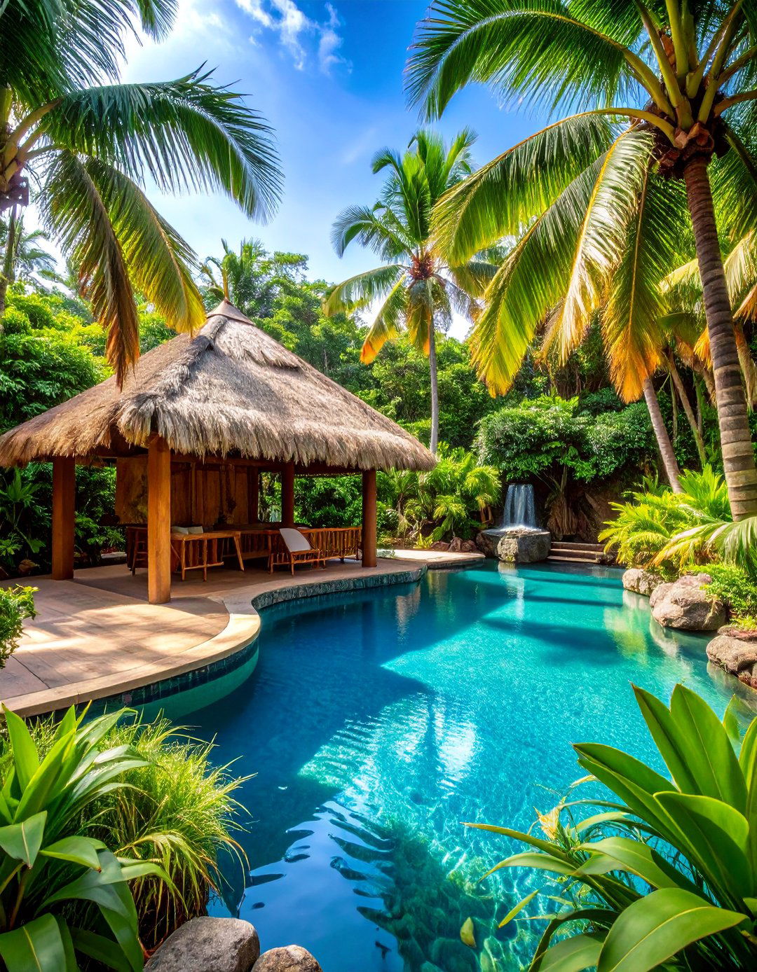 Tropical Tiki Semi Inground Pool - 25 Semi Inground Pool Ideas