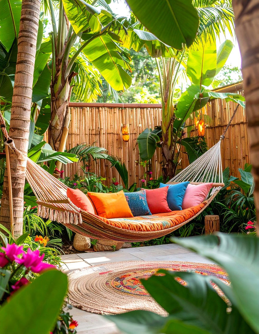 Tropical Townhouse Backyard Paradise - 25 Townhouse Backyard Ideas