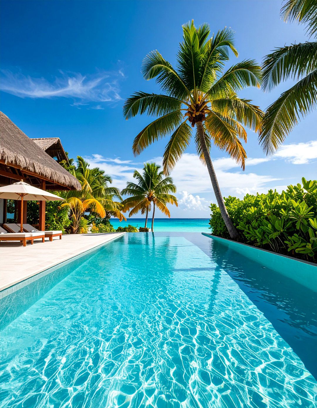Tropical Turquoise and Aqua Blend - 25 Waterline Pool Tile Ideas