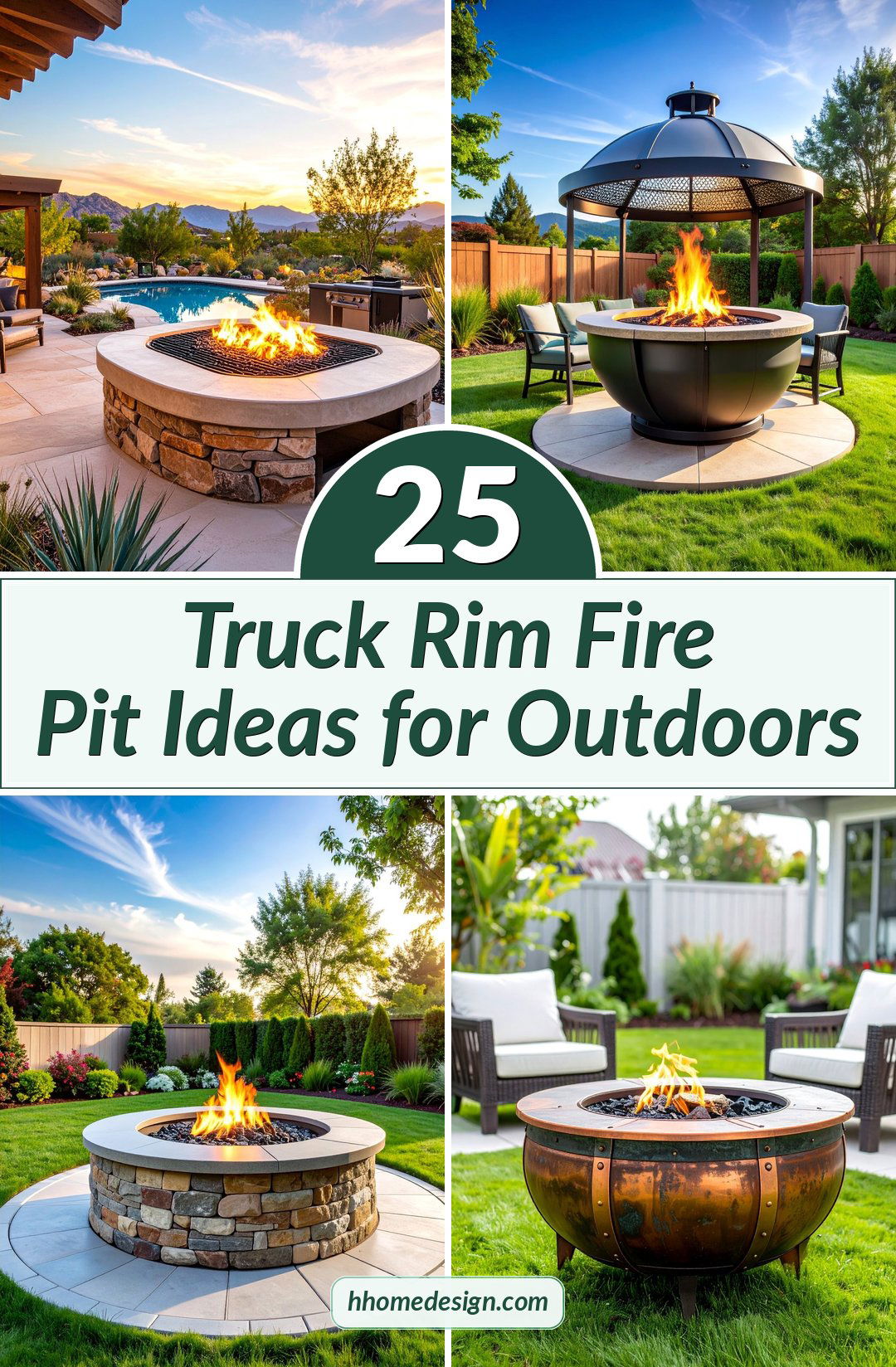 25 Truck Rim Fire Pit Ideas for Outdoors